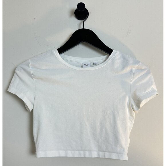 ARITZIA TNA Ortiz Cropped Tee in White Size Small - Picture 2 of 8